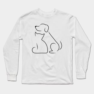 Cat and Dog Long Sleeve T-Shirt